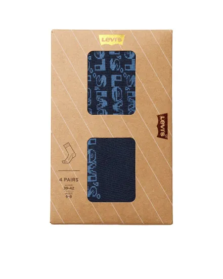 Chaussettes Homme Levi's Boîte Cadeau Denim Logo 4P