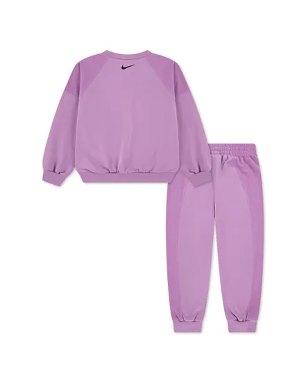 Ensemble de survetement Jeune enfant NKN E1D1 GFX FT CREW SET Rose