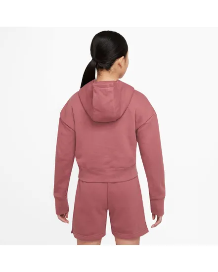 Sweatshirt à capuche manches longues Enfant G NSW CLUB FT CROP HOODIE HBR Rose