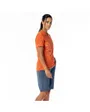 Maillot manches courtes Femme TRAIL FLOW ZIP Orange