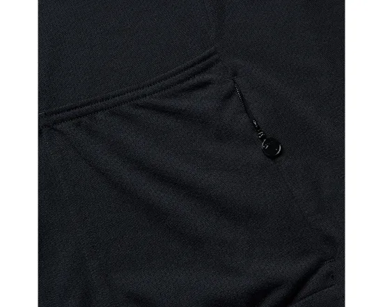 Maillot manches courtes Homme LOOP ZIPPED Noir