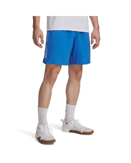 Short Homme UA TECH WOVEN WORDMARK SHORT Bleu
