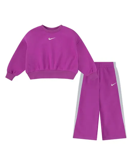 Survêtement Jeune enfant NKG SHINE CREW PANT SET Rose