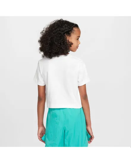 T-shirt Fille plus agé G NSW TEE CROP FUTURA HBR Blanc
