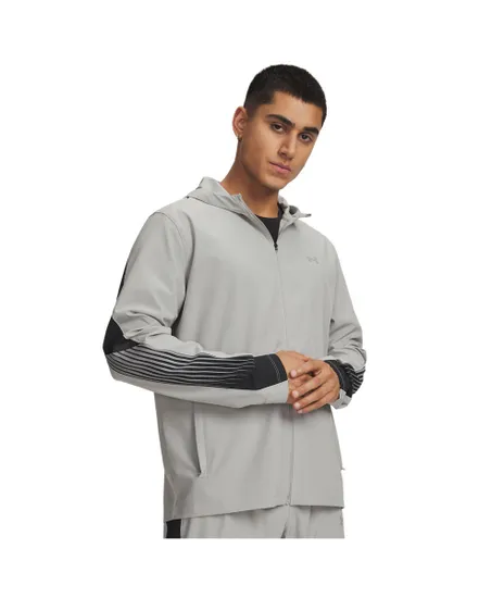 Veste à capuche Homme UA VELOCITI STORM HOODED JKT Gris