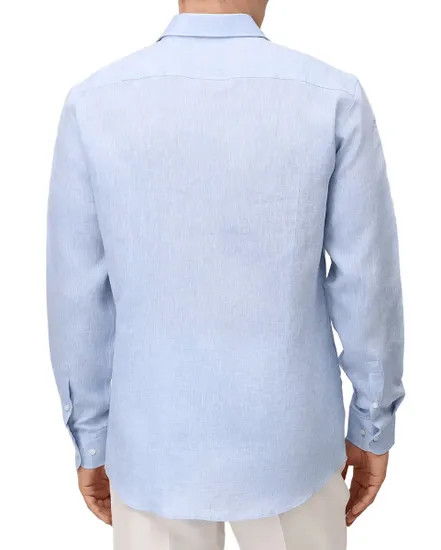 Chemise Homme BOSS Lin Bleu