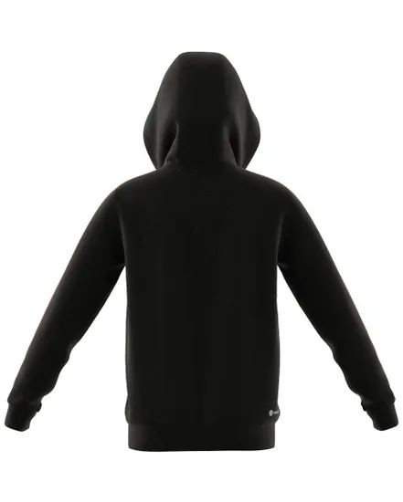 Sweat a capuche manches longues Enfant U TR-ES 3S FZHD Noir