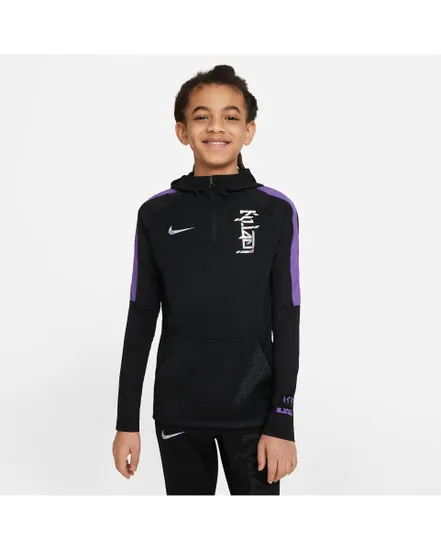 Sweatshirt de football Enfant plus âgé KM Y NK DRY HOODIE Noir