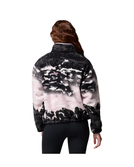 Polaire Femme HELVETIA II PRINTED CROPPED HALF SNAP Violet