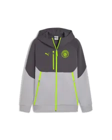Sweat zip à capuche Homme MCFC PUMATECH FZ HOO Gris