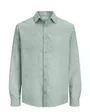 Chemise Homme JJESUMMER LINEN BLEND SHIRT L/S SN