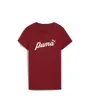 T-shirt Femme W ESS+BLOSSOM TEE Bordeaux