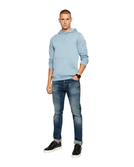 Sweat à capuche Homme WETALK Bleu Clair