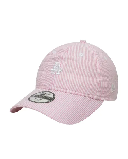 Casquette Enfant New Era 9TWENTY Seersucker Dodgers Rose