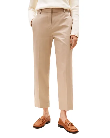 Pantalon Chino Femme Slim Straight Coupe Cropped