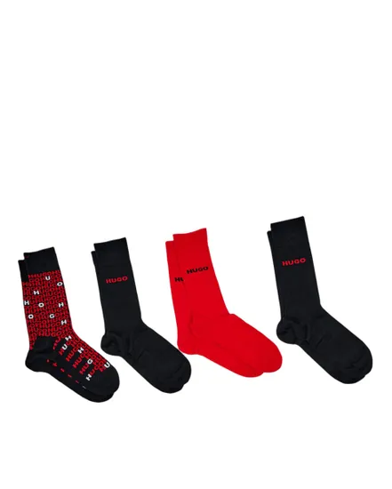 Lot de 4 paires de chaussettes Homme 4P GIFT TORTUGA CC Noir