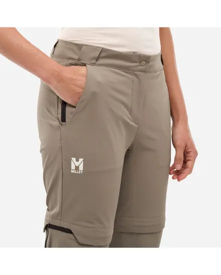 Pantalon Femme UBIC STR ZIP OFF PT W Beige