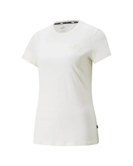 T-shirt manches courtes Femme W ESS+ EMBROID TEE Blanc