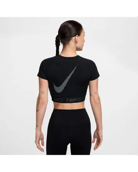 T-shirt Femme W NP DF SS CROP TOP TT GX Noir