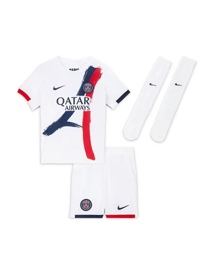 Ensemble de football Jeune enfant PSG LK NK DF KIT STAD AW Blanc