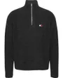 Pull col zip Homme TJM REG 1/4 ZIP RAGL Noir