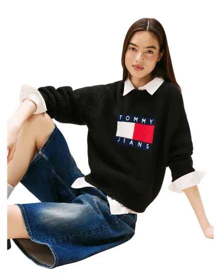 Sweat Femme Tommy Jeans Melange Flag
