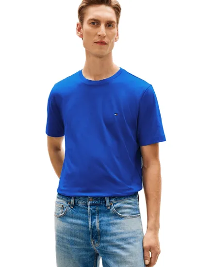 T-shirt col rond Homme ESS SEASONAL REG FIT SOLID TEE Bleu Marine/Écru