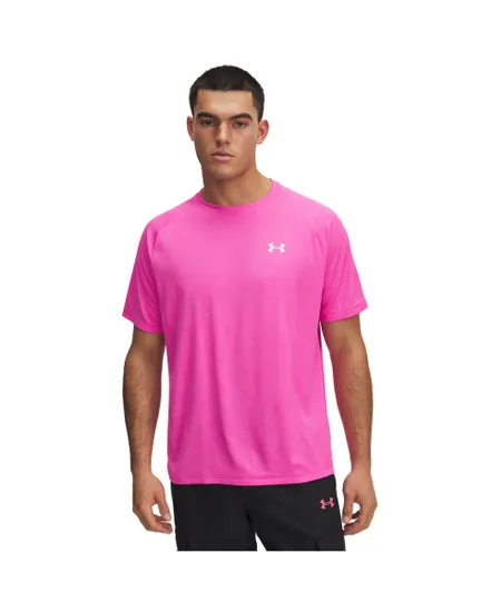 T-shirt Homme UA TECH TEXTURED SS Rose