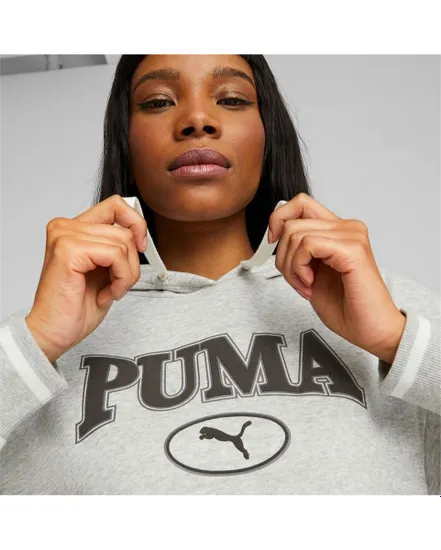 Sweat à capuche manches longues Femme W SQUAD HDY FL Gris