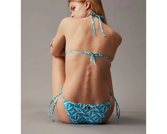 Maillot de bain Femme STRING SIDE TIE-PRIN Bleu