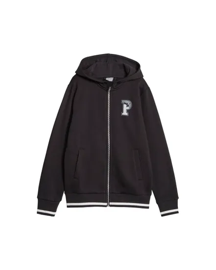 Sweat zip à capuche manches longues Enfant B SQUAD FZ HDY FL Noir