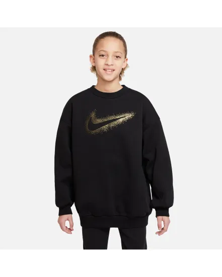 Sweatshirt manches longues Enfant G NSW ICN FLC BF CREW WC Noir