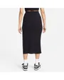 Jupe longue Femme W NSW NK CHLL KNT RIB MD SKIRT Noir