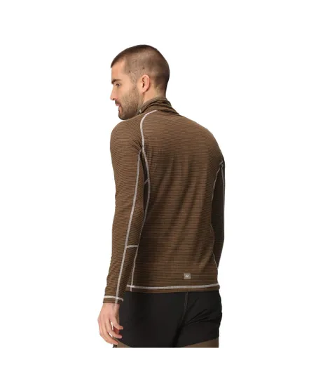 Haut col zip Homme Yonder Marron