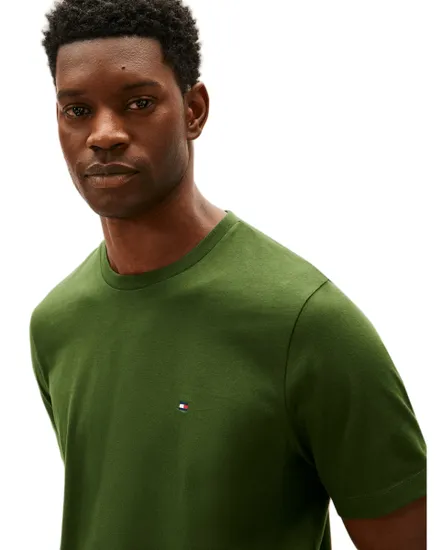 T-shirt col rond Homme ESS SEASONAL REG FIT SOLID TEE Vert Sapin