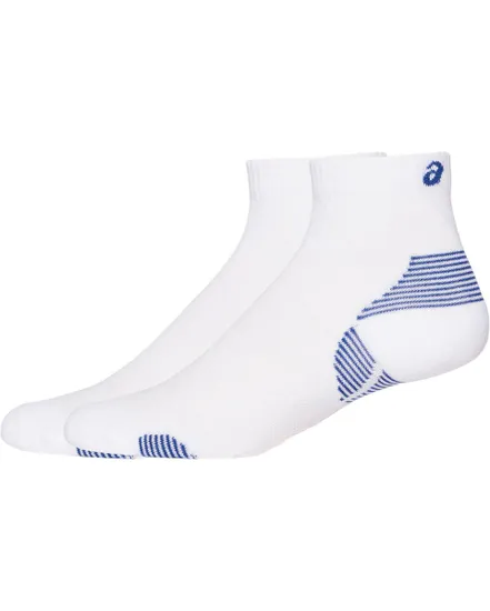 Lot de 2 paires de chaussettes Unisexe 2PPK CUSHION RUN QUARTER SOCK Blanc