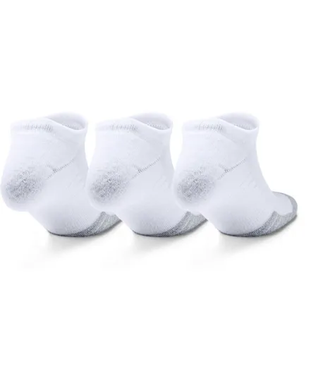 Lot de 3 paires de socquettes Unisexe UA HEATGEAR NO SHOW 3PK Blanc