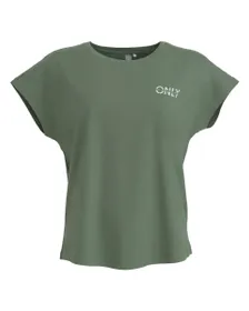 T-shirt Femme ONPAUB-LILA LIFE ON SS BAT LOOSE JRS TEE Vert