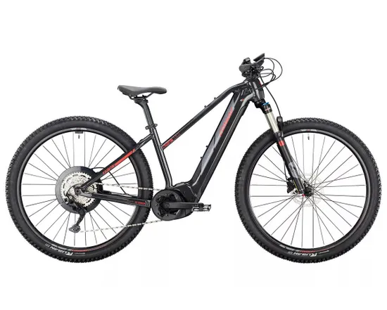 VTT électrique semi rigide Femme CAIRON S 5.0 TRAPEZE Noir/Rouge