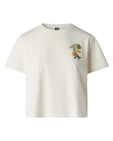 T-shirt Femme W FLORA EMBRO REGULAR SHORT SLEEVE TEE-G Blanc