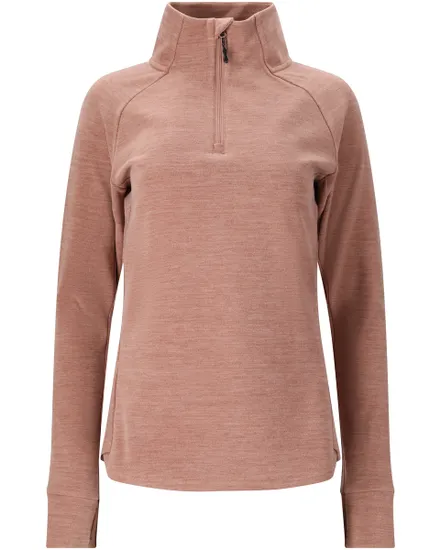 Polaire col zip Femme KAJSA W HALF ZIP MIDLAYER Rose