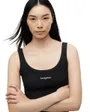 Débardeur Femme Slim Script Rib