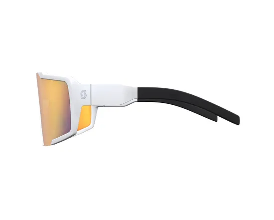 Lunettes Unisexe SHIELD COMPACT Blanc Mat/Rouge Chrome