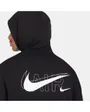 Sweatshirt à capuche manches longues Homme M NSW HOODIE PO AIR PRNT PACK Noir