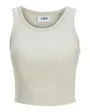 Top sans manches Femme JXFALLON STR SL RIB TOP JRS NOOS Gris