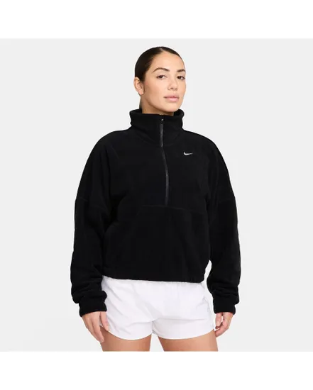 Sweat col zip Femme W NK ONE TF HZ TOP POLAR Noir