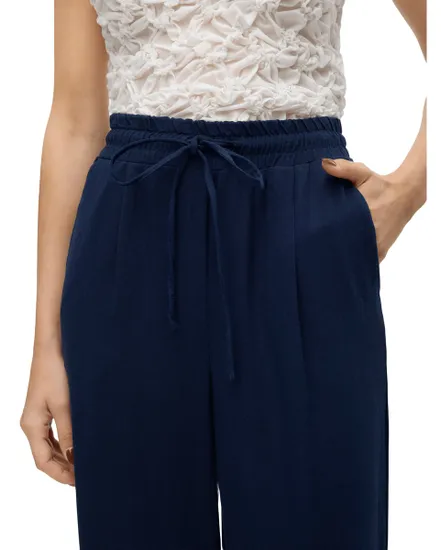 Pantalons Larges Femme VMJESMILO HW WIDE PANTS WVN NOOS