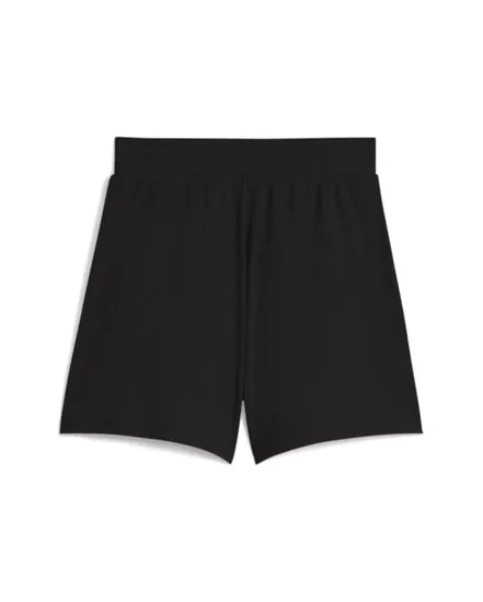 Short Femme ESS ELEVATED HIGH-RISE RIB SHORTS 5 Noir