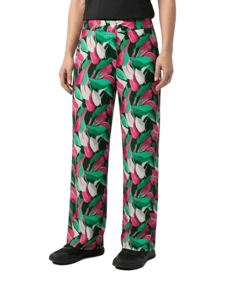 Pantalon Femme Taille Haute Imprimé Floral
