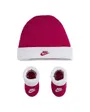 Ensemble bonnet / chaussons Enfant NHN NIKE FUTURA HAT AND BOOTIE Rose